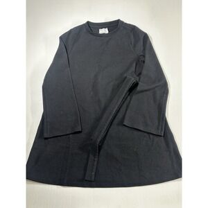 Black Cozy Soft Knit Winter Dress Long Sleeve Warm Comfortable